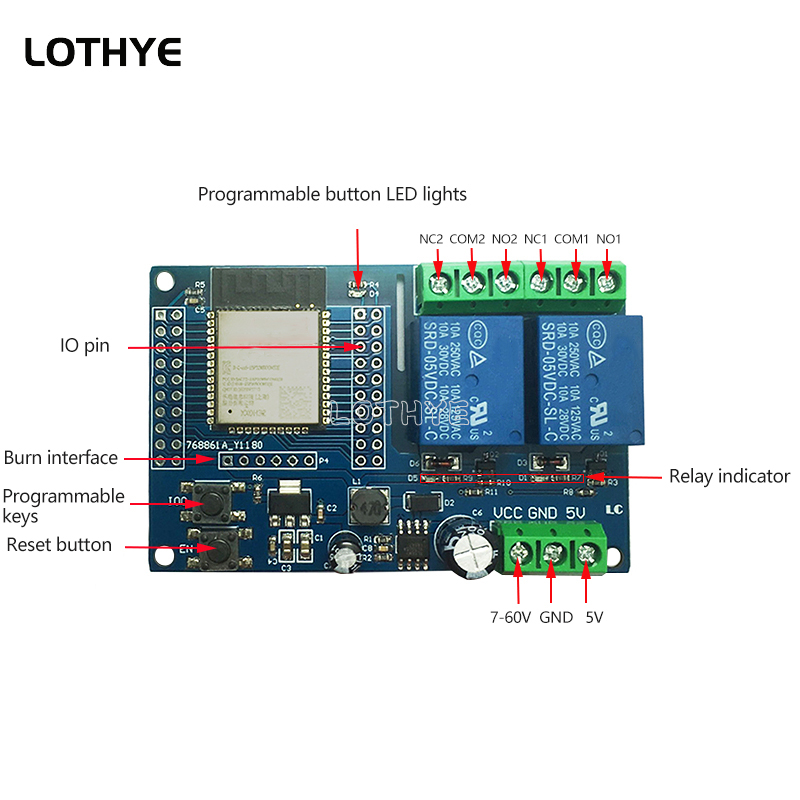 Modulo Relè Wi-Fi Bluetooth a  - Esp32 Wifi Bluetooth Module recensione e prezzo