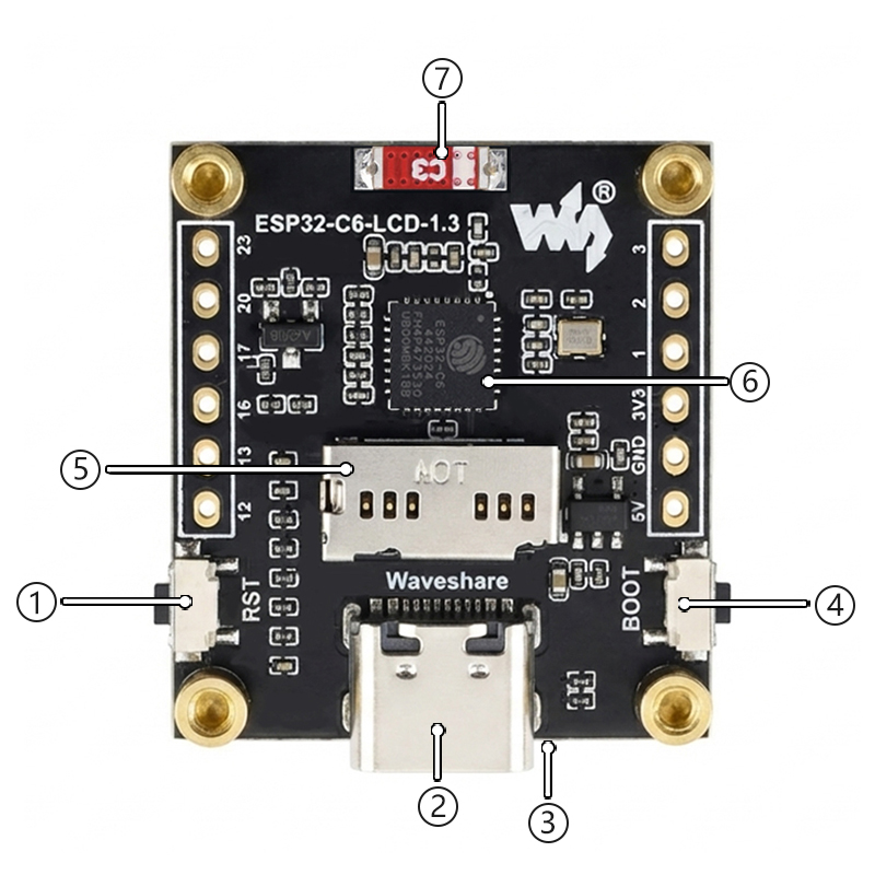 Scheda di sviluppo LCD ESP32-C - Esp32 C6 recensione e prezzo