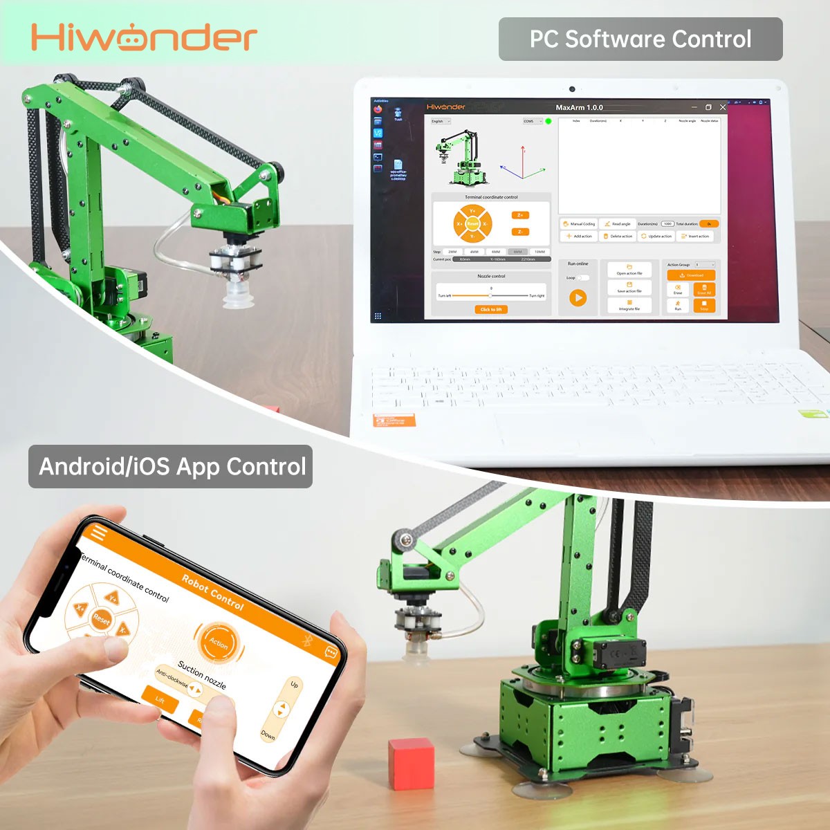 Braccio robotico Hiwonder MaxA - Esp32 recensione e prezzo